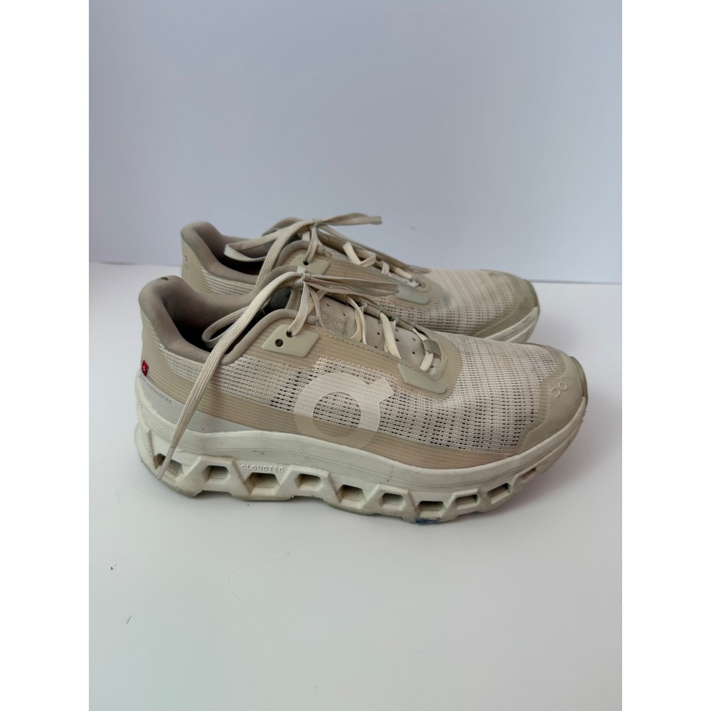 On Running Cloudmonster Void Sand White Womens Running Shoes US 7 EU 38